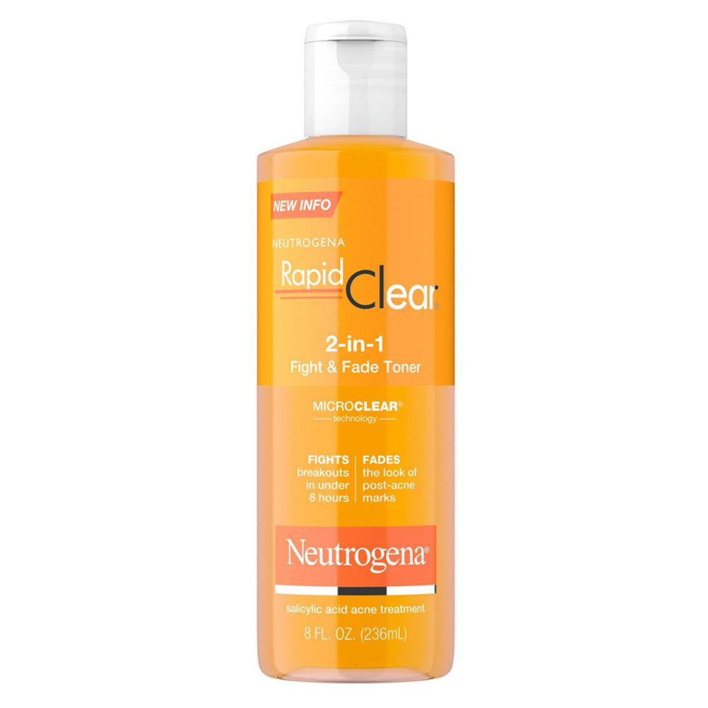 Neutrogena Rapid Clear 2-In-1 Fight And Fade Acne Toner, 8 Oz