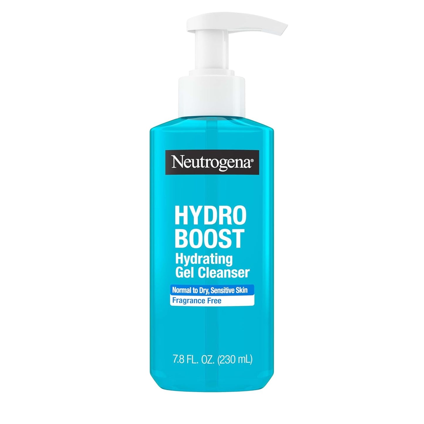 Neutrogena Hydro Boost Hydrating Gel Cleansing Normal to Dry Sensitive Skin Fragrance Free 7.8 Oz(230ml)