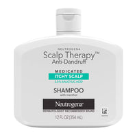 Neutrogena Scalp Therapy Anti Dandruff Medicated Itchy Scalp Shampoo, 12 Oz