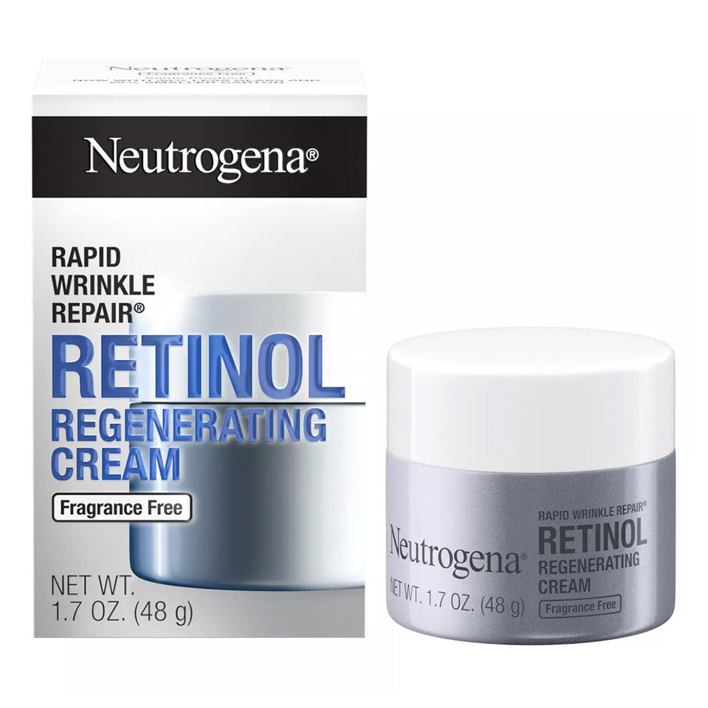 Neutrogena Rapid Wrinkle Repair Regenerating Cream, Fragrance Free, 1.7 Oz