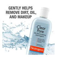 Neutrogena Clear Pore Oil Eliminating Astringent for Face, 8 Oz