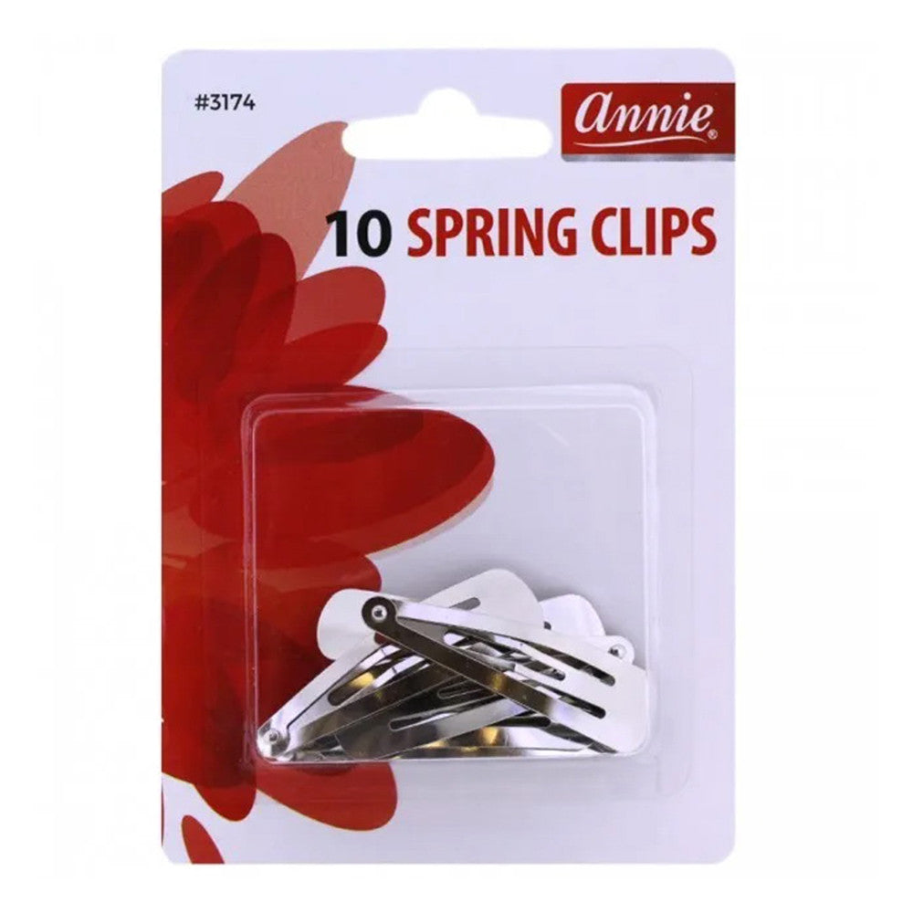 Annie 5 cm 3174 Spring Clips Silver, 10 Ea