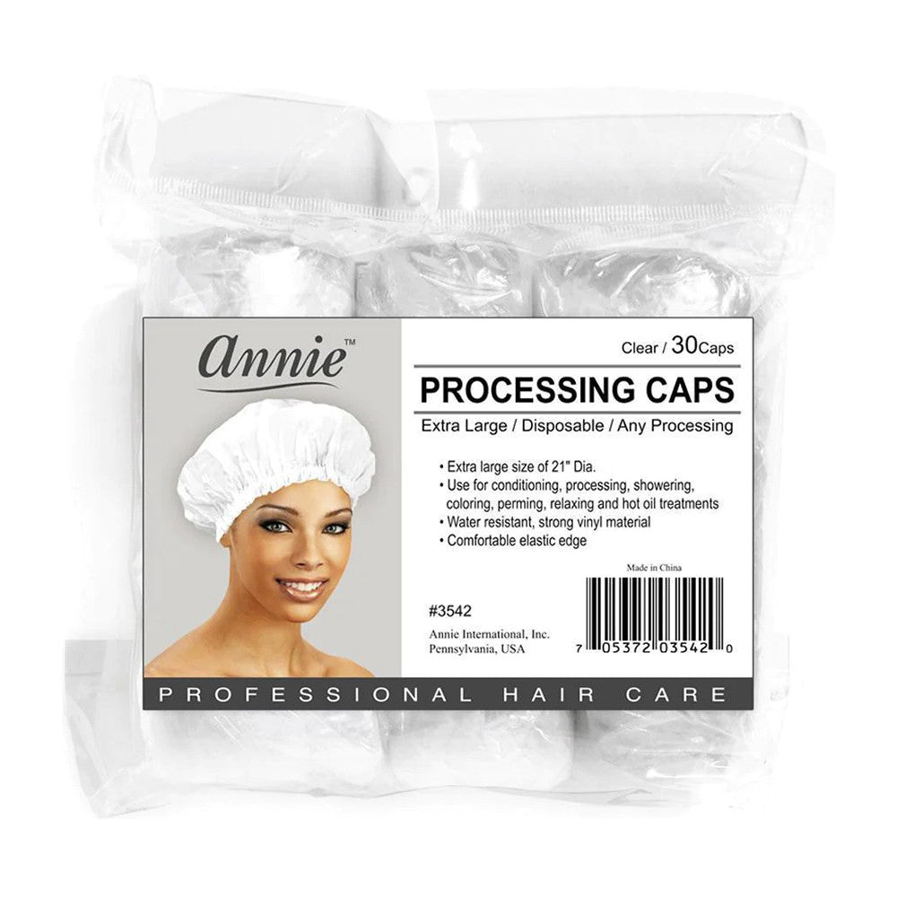 Annie Processing Caps Extra Large, 3542 Clear Caps, 30 Ea