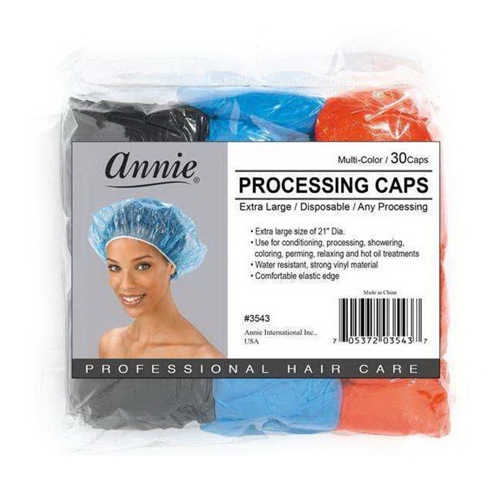 Annie Processing Multi Color Caps, 3543 Extra Large, 30 Ea