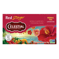 Celestial Seasonings Caffeine Free Red Zinger Natural Herb Tea, 20 Bags
