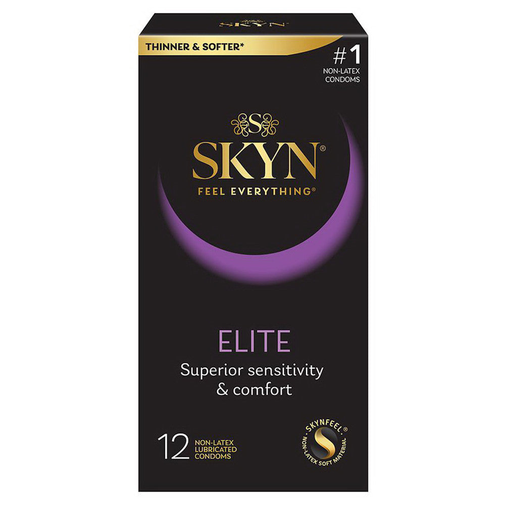 Skyn Elite Non Latex Lubricated Condoms, 12 Ea