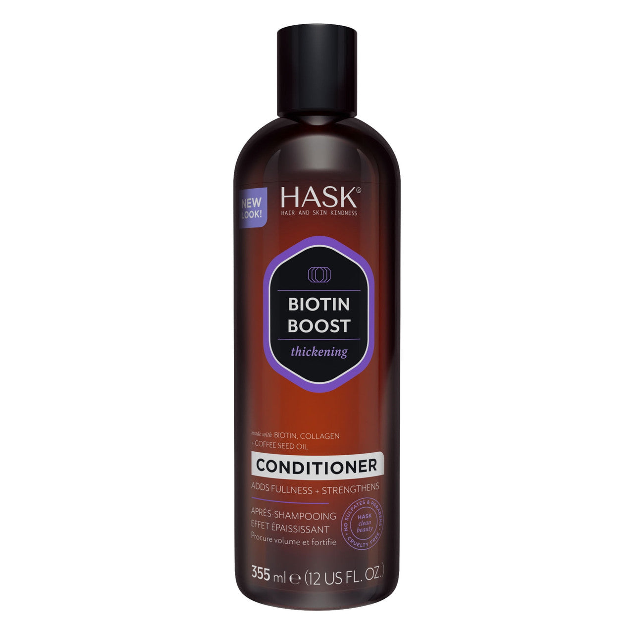 Hask Biotin Boost Thickening Conditioner With Biotin, Collagen And Coffee, 12 oz