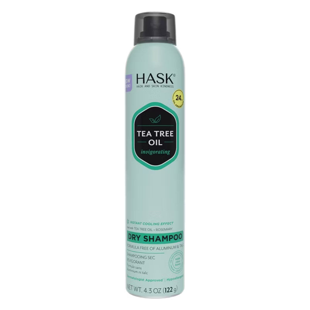 Hask Tea Tree Dry Shampoo with Tea Tree Oil and Rosemary 4.3Oz