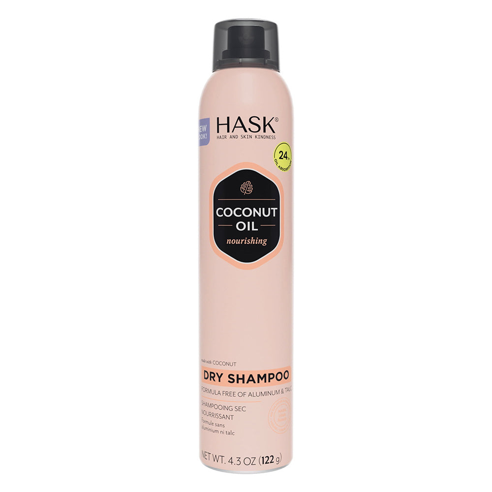 Hask Coconut Oil Nourishing Long Lasting Oil Absorption Dry Shampoo 4.3Oz (122g)