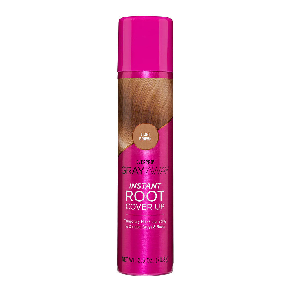 Everpro Gray Away Instant Root Cover Up Spray, Light Brown, 2.5 Oz