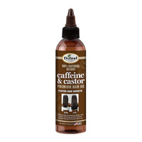 Difeel Natural Caffeine and Castor Premium Hair Oil, 8 Oz