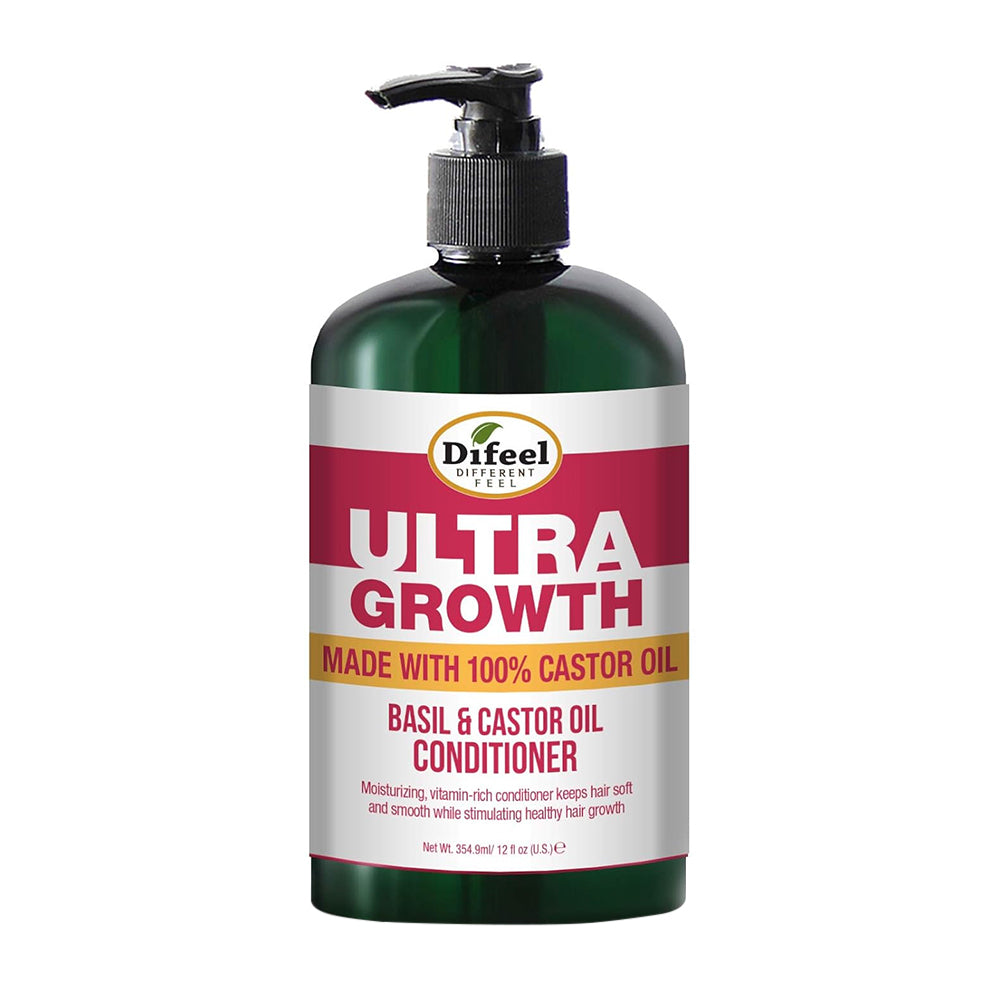 Difeel Hair Growth Ultra Growth Basil and Castor Oil Conditioner 12Oz (354.9ml)
