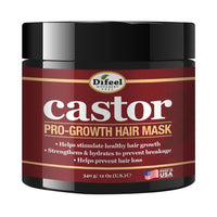 Difeel Castor Pro-Growth Hair Mask for Healthy Hair Growth, 12 Oz
