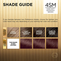 LOreal Paris Superior Preference Luminous Fade Defying Color, 4SM Dark Soft Mahogany Brown, 1 Ea