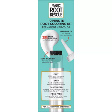 Loreal Paris Root Rescue 10 Minute Root Coloring Kit, Light Brown Hair Color, 1 Ea