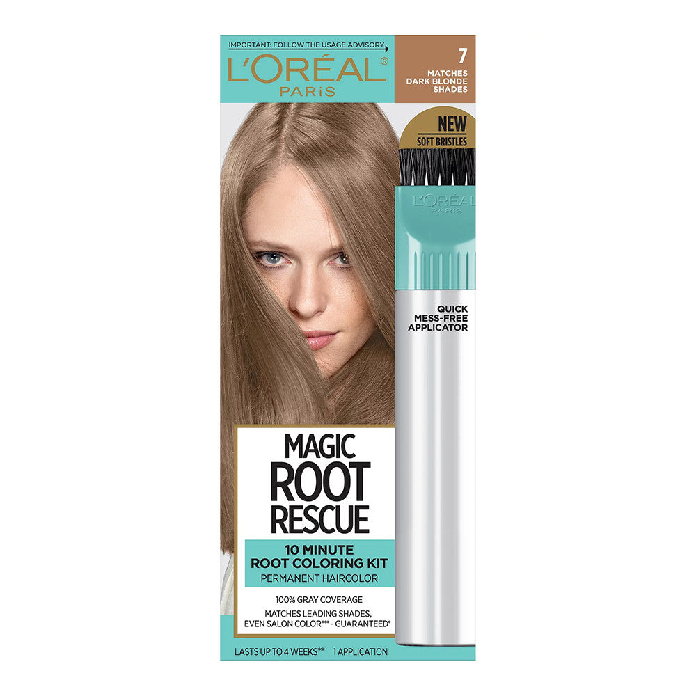 LOreal Paris Magic Root Rescue Permanent Hair Color Kit, 7 Dark Blonde, 1 Ea