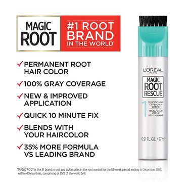 LOreal Paris Magic Root Rescue Permanent Hair Color Kit, 9 Light Blonde, 1 Ea