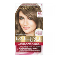 LOreal Paris Excellence Creme Triple Care Permanent Hair Color, 6A Light Ash Brown, 1 Ea