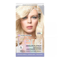LOreal Paris Feria Absolute Platinum Hair Color, Advanced Lightening System, Extreme Platinum, 1 Ea