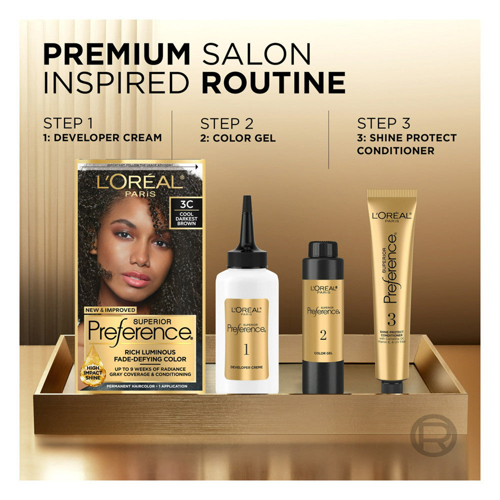 Loreal Superior Preference Hair Color, 6R Light Auburn, 1 Ea