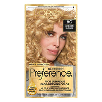 Loreal Superior Preference Hair Color, 8G Golden Blonde - 1 Ea