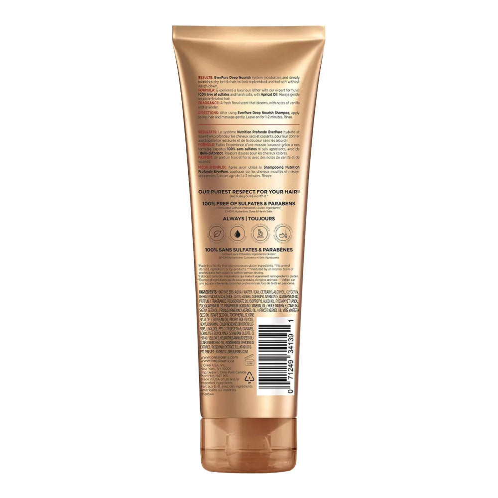 L'Oreal Paris EverCreme Sulfate Free Deep Nourish, Hydration Conditioner, 8.5 fl. oz
