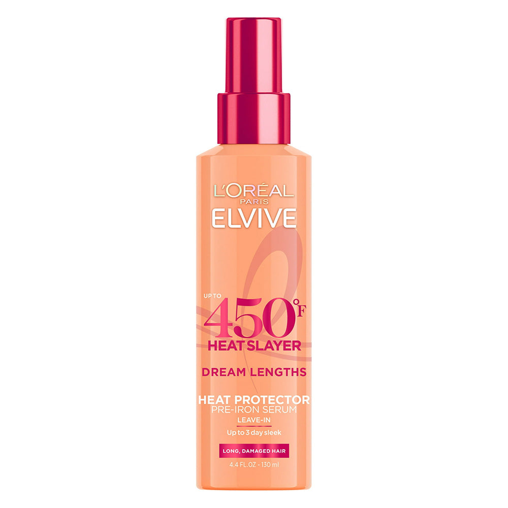 Loreal Paris Elvive Dream Lengths Heat Slayer Pre Iron Serum Heat Protector 4.4Oz (130ml)