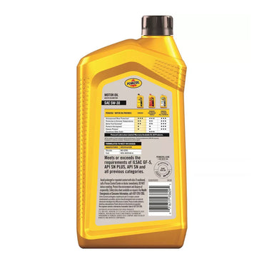 Pennzoil SAE 5W-30 Motor Oil for Gasoline Engine 1-Quart