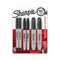 Sharpie Permanent Markers Ultra Fine, 6 Ea
