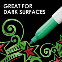 Sharpie Fine Point Marker, Metallic Silver - 2 Ea