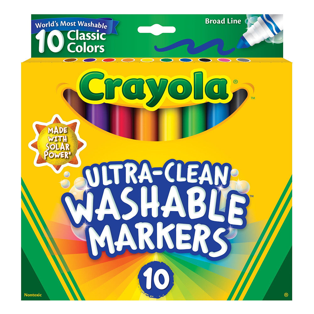 Crayola Ultra Clean Washable Markers, 10 Ea
