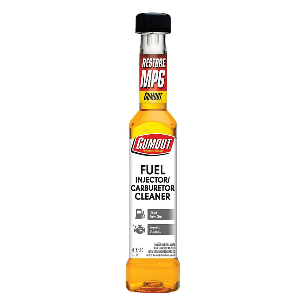 Gumout 2X Fuel Injector and Carburetor Cleaner Additive Cleans and Restores Performance 6Oz (177ml)