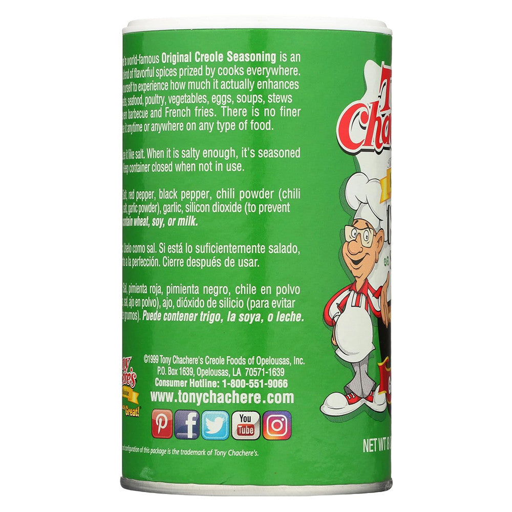 Tony Chachere's Original Creole Seasoning, 8 Oz