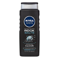 Nivea Men Deep Clean Body Wash Rock Salts, Clean, 16.9 Oz