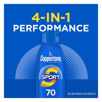Coppertone Sport Sunscreen Spray, Spf 70 Spray Sunscreen, 5.5 Oz