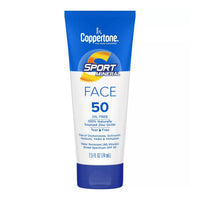 Coppertone Sport Mineral Sunscreen Face Lotion Spf 50, 2.5 Oz