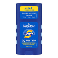 Coppertone Sport Sunscreen Stick SPF 40, 1.5 Oz