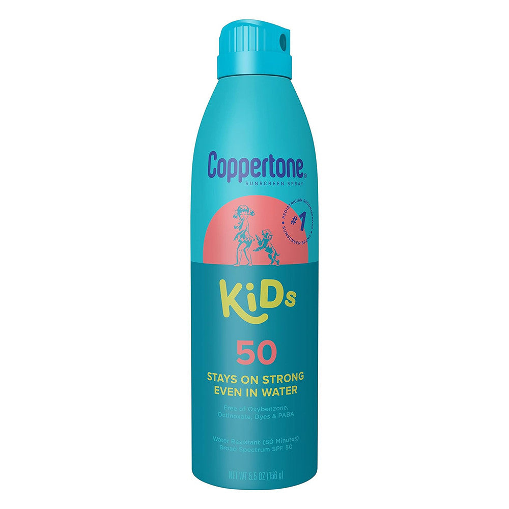 Coppertone Kids Sunscreen Spray SPF 50, Water Resistant, 156 Gms
