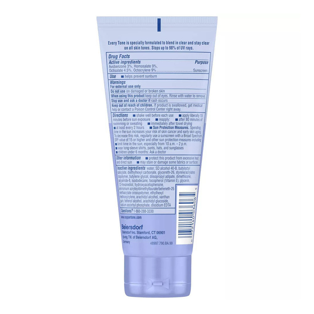 Coppertone Every Tone Sunscreen Lotion Spf 50, 270 Ml