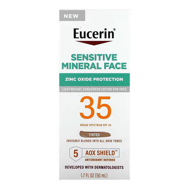 Eucerin Sensitive Mineral Face Tinted Sunscreen SPF35, 50 Ml