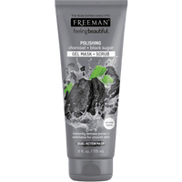 Freeman Feeling Beautiful Charcoal And Black Sugar Polishing Mask, 6 oz