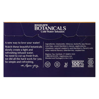 Bigelow Botanicals Cold Water Infusion, Blackberry Raspberry Hibiscus Tea Bags, 18 Ea
