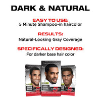 Soft sheen Carson Dark And Natural Mens Permanent 5 Minute Hair Color Kit, Natural Black - 1 Ea