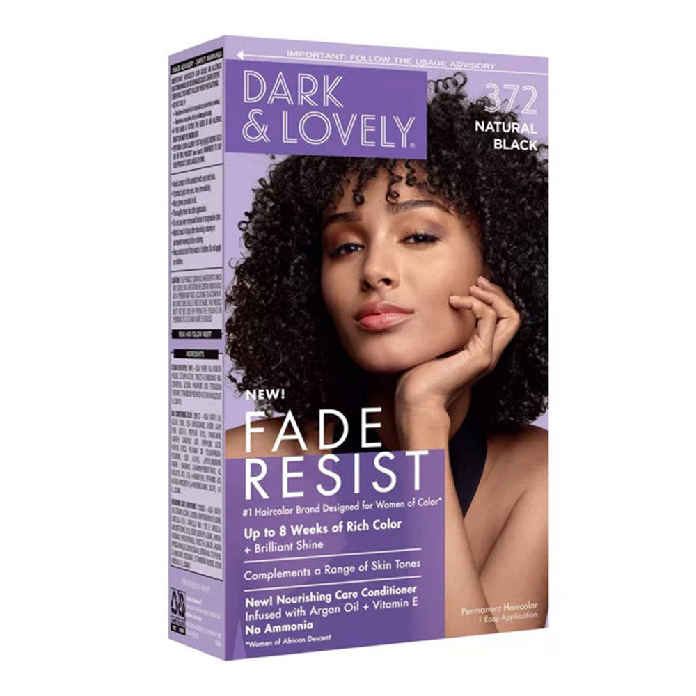Softsheen Carson Fade Resist Rich Conditioning Permanent Hair Color, 372 Natural Black, 1 Ea