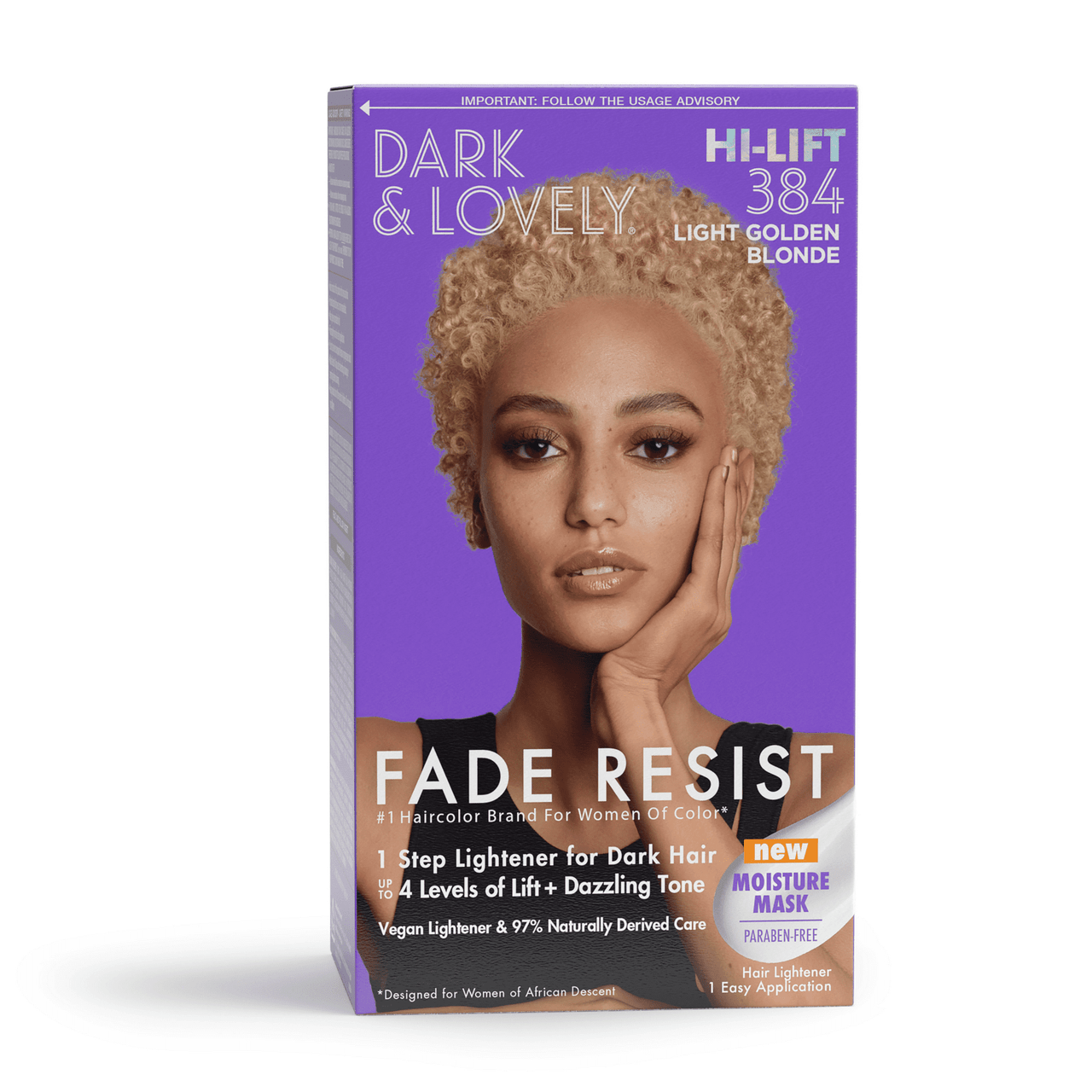 Softsheen Carson Dark And Lovely Hair Color #384 Light Golden Blonde - 1 Ea