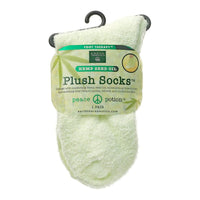 Earth Therapeutics Hemp Seed Oil Plush Socks, Light Green, 1 Ea