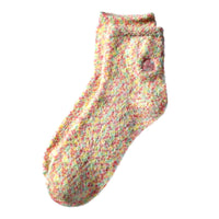 Earth Therapeutics Hemp Seed Oil Plush Socks, Peach Confetti, 1 Ea