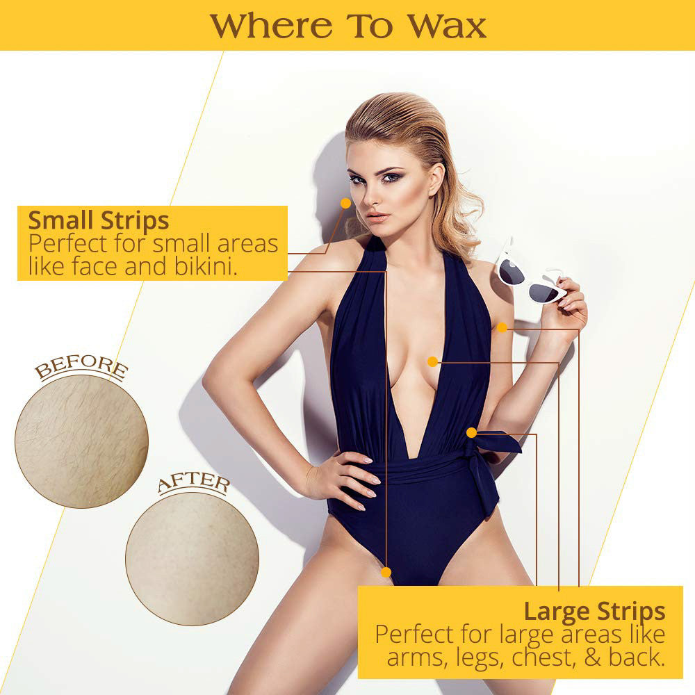 Gigi Simply Ready To Use Hair Removal Wax Strips, 18 Ea