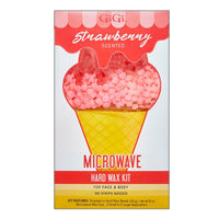 GiGi Strawberry Microwave Hard Wax Beads Kit for Face and Body, 1 Ea