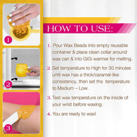 GiGi Microwave Wax Cup for Hard Wax Beads Silicone Cup, 6 Oz
